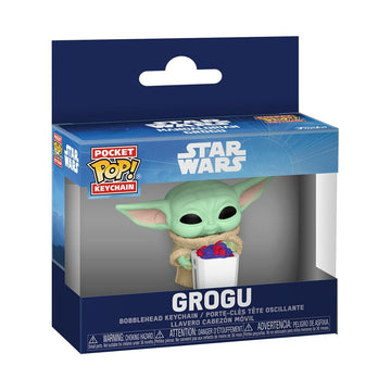 Funko Pop! Keychain: Mandalorian & Grogu - Grogu with snack - Collectable Vinyl Figure - Gift Idea - Official Merchandise - Toys for Kids & Adults