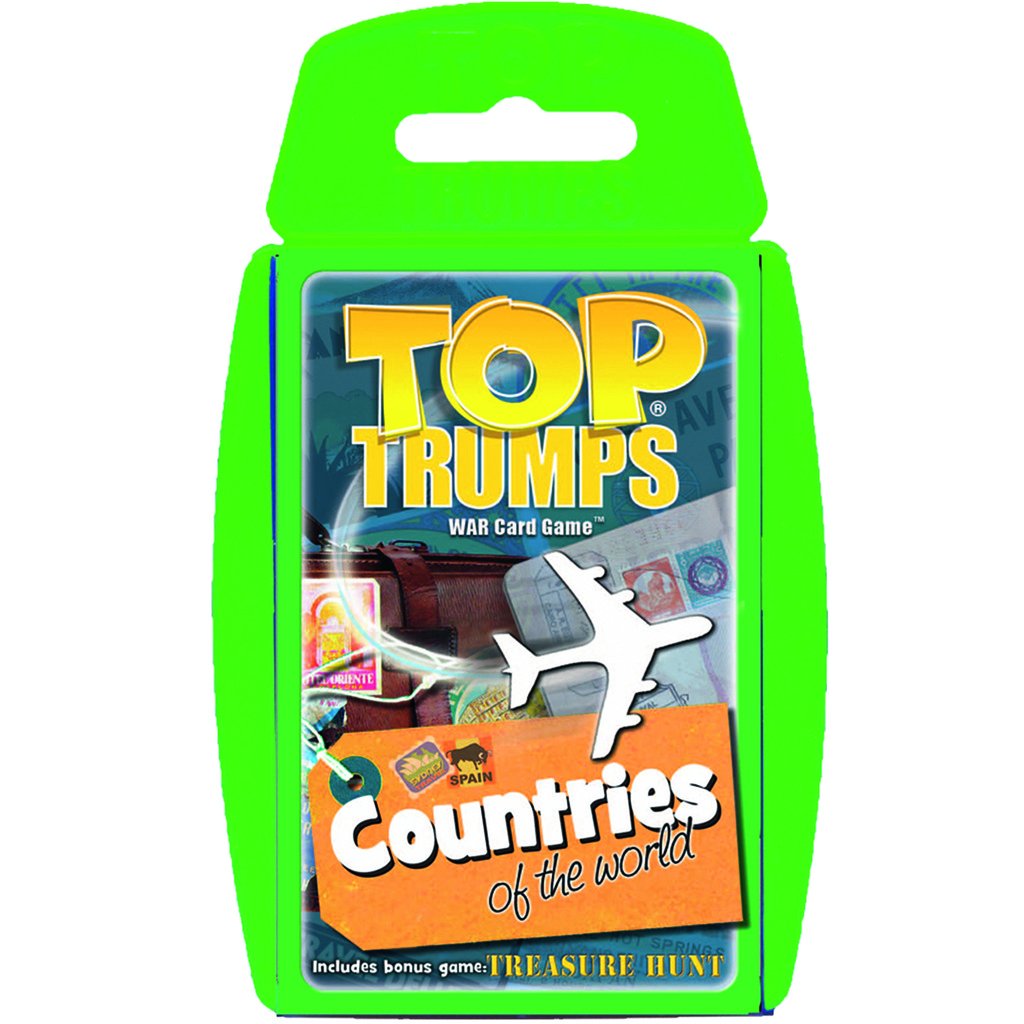 Top Trumps Card Game Countries of The World - Family Games for Kids and Adults - Learning Games - Kids Card Games for 2 Players and More - Kid War