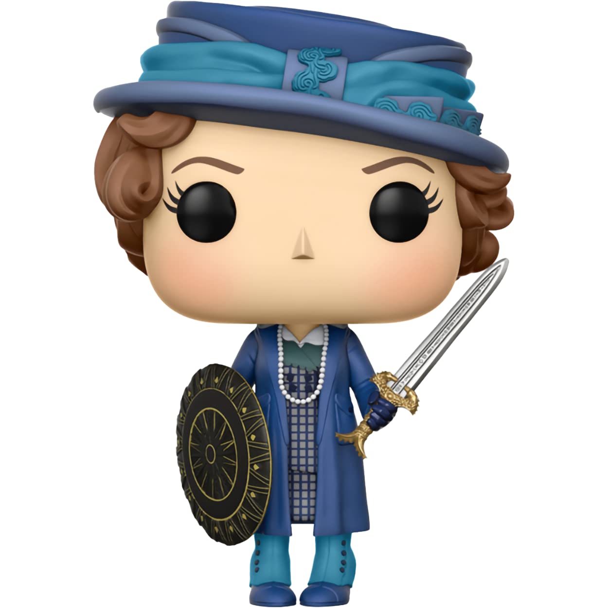 Funko Etta Candy [w/Sword & Shield]: P o p ! Heroes Vinyl Figurine Bundle with 1 Compatible 'ToysDiva' Graphic Protector (228-24972 - B)