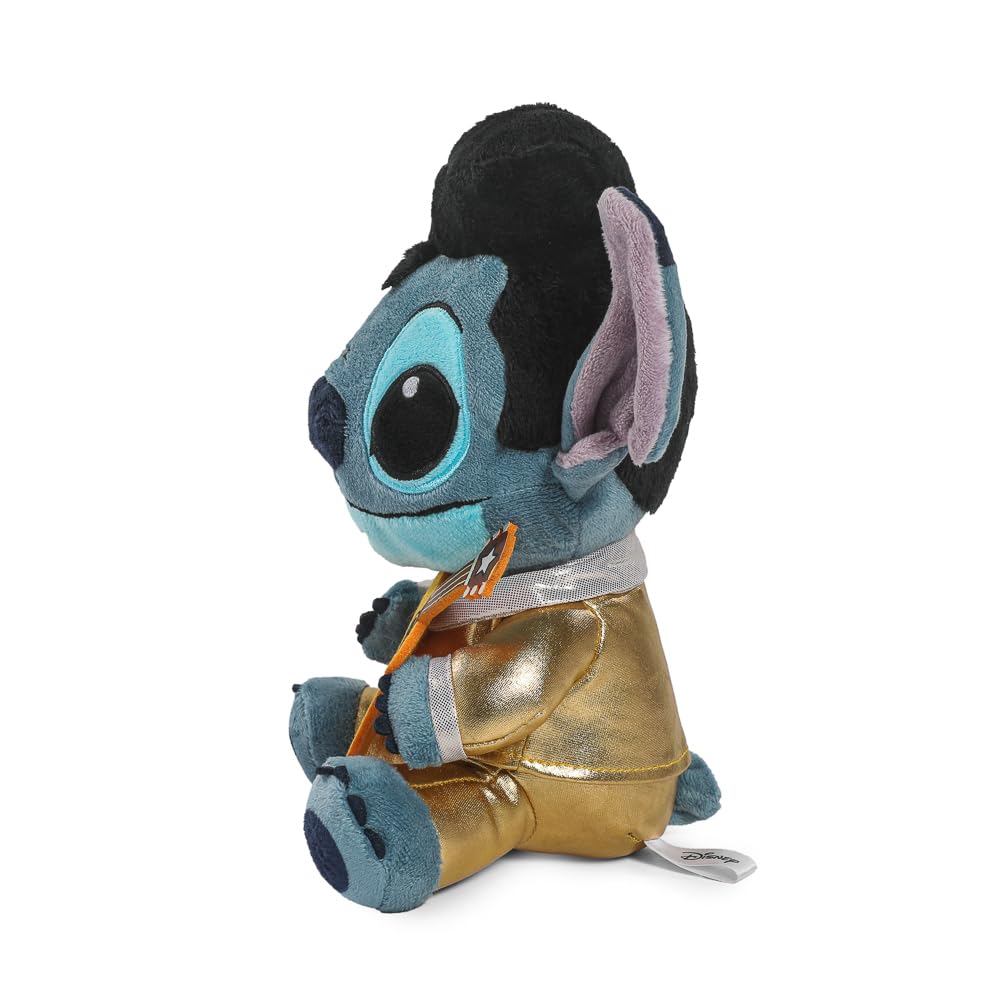 Disney Lilo and Stitch - Collectible Gold Suit Elvis Stitch 8 Inch Stuffed Plush Phunny Figure, by Kidrobot