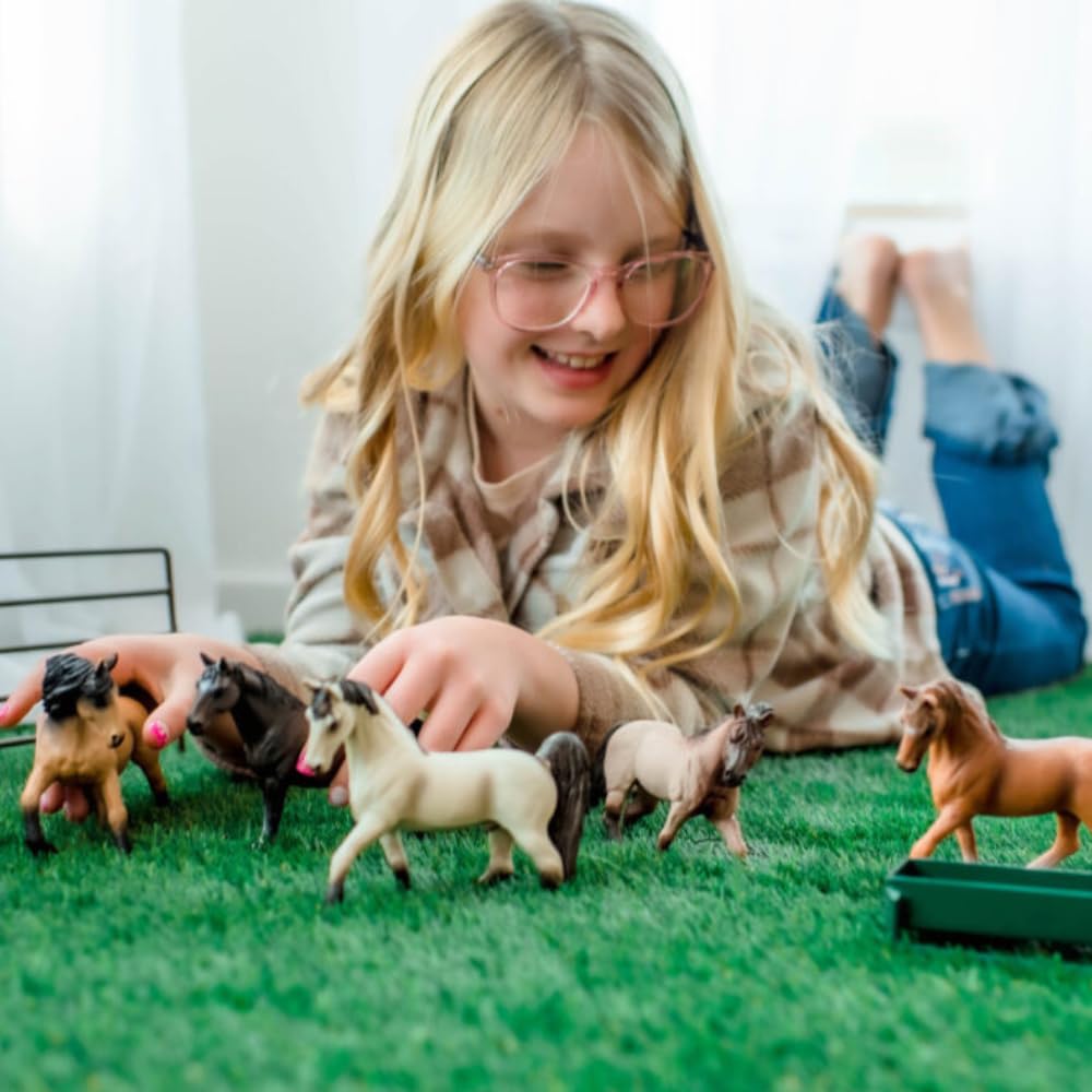 ZAGA Toys Stallion Bundle - Hand-Painted Horse Figurines | Tennessee White, Tennessee Walker, Hanover, Pure Blood Lusitano | Collectible Animal Set
