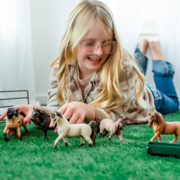 ZAGA Toys Stallion Bundle - Hand-Painted Horse Figurines | Tennessee White, Tennessee Walker, Hanover, Pure Blood Lusitano | Collectible Animal Set