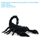 Tiny Heart Simulation Emperor Scorpion Plush Toy, 15.74inch Black Super Soft Realistic Scorpion Plush Stuffed Animal Toy Figure for Kids Halloween