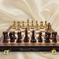18 Inch Folding Chess Set with High Polymer Weighted Standard Chess Pieces for Family Vintage Board Games Chess Set for Adults and Kids Chess