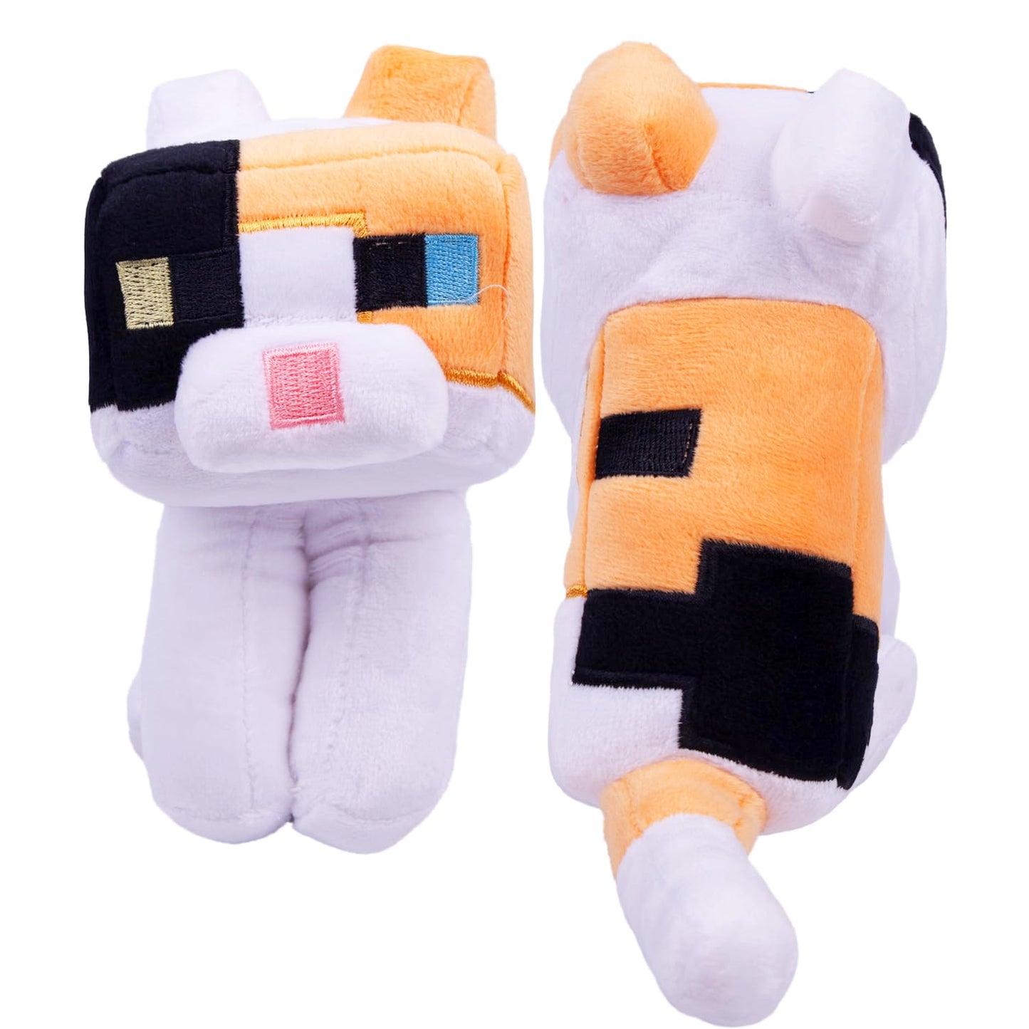 Pixel-Style Game Basic Plush Character Soft Toy, Video Game-Inspired Collectible Plushies Gifts for Kids & Fans (Calico)