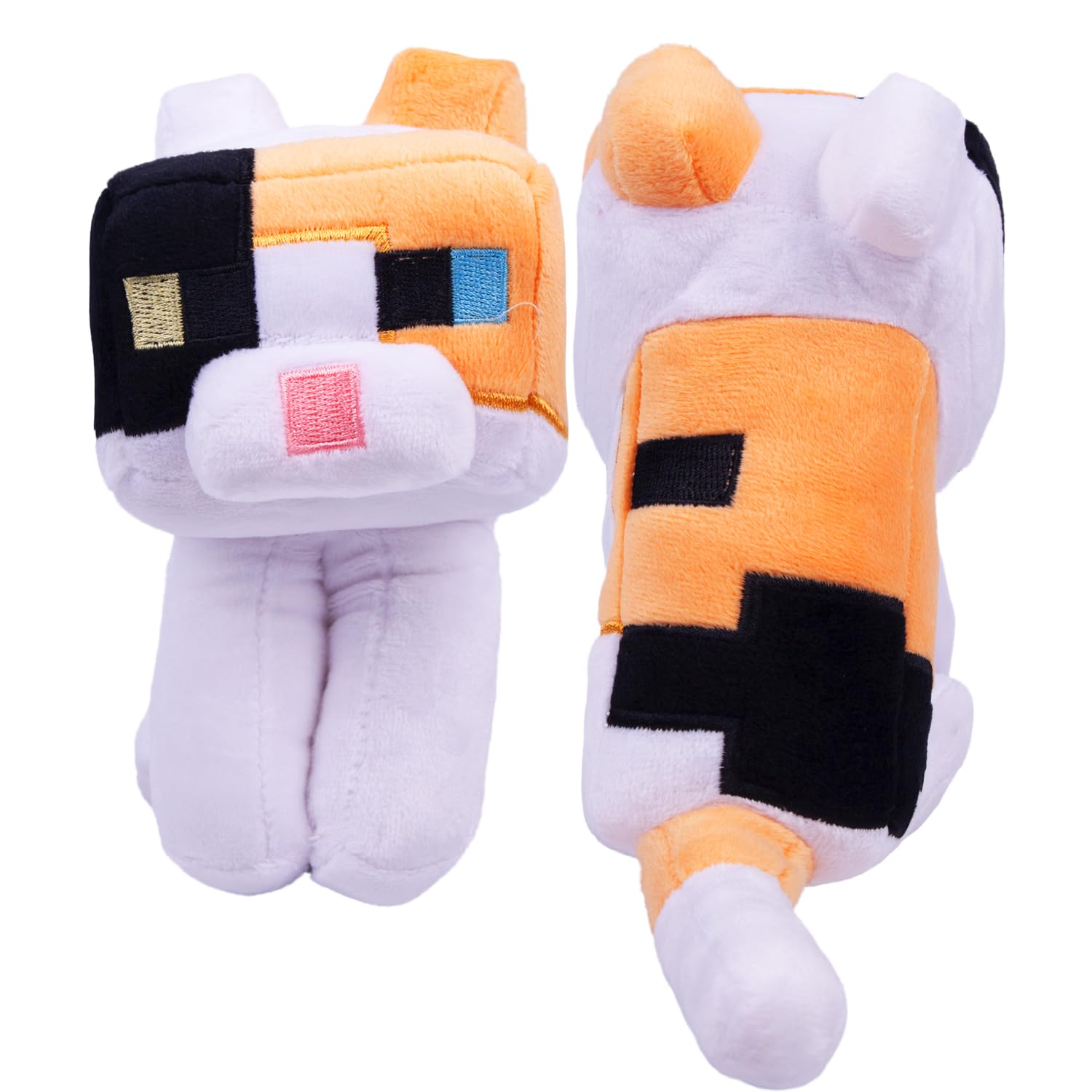 Pixel-Style Game Basic Plush Character Soft Toy, Video Game-Inspired Collectible Plushies Gifts for Kids & Fans (Calico)