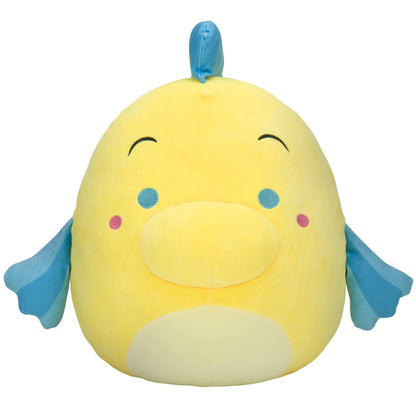 Squishmallows Disney 14-Inch Flounder Plush - Add Flounder to Your Squad, Ultrasoft Stuffed Animal Large Plush Toy, Official Kellytoy Plush