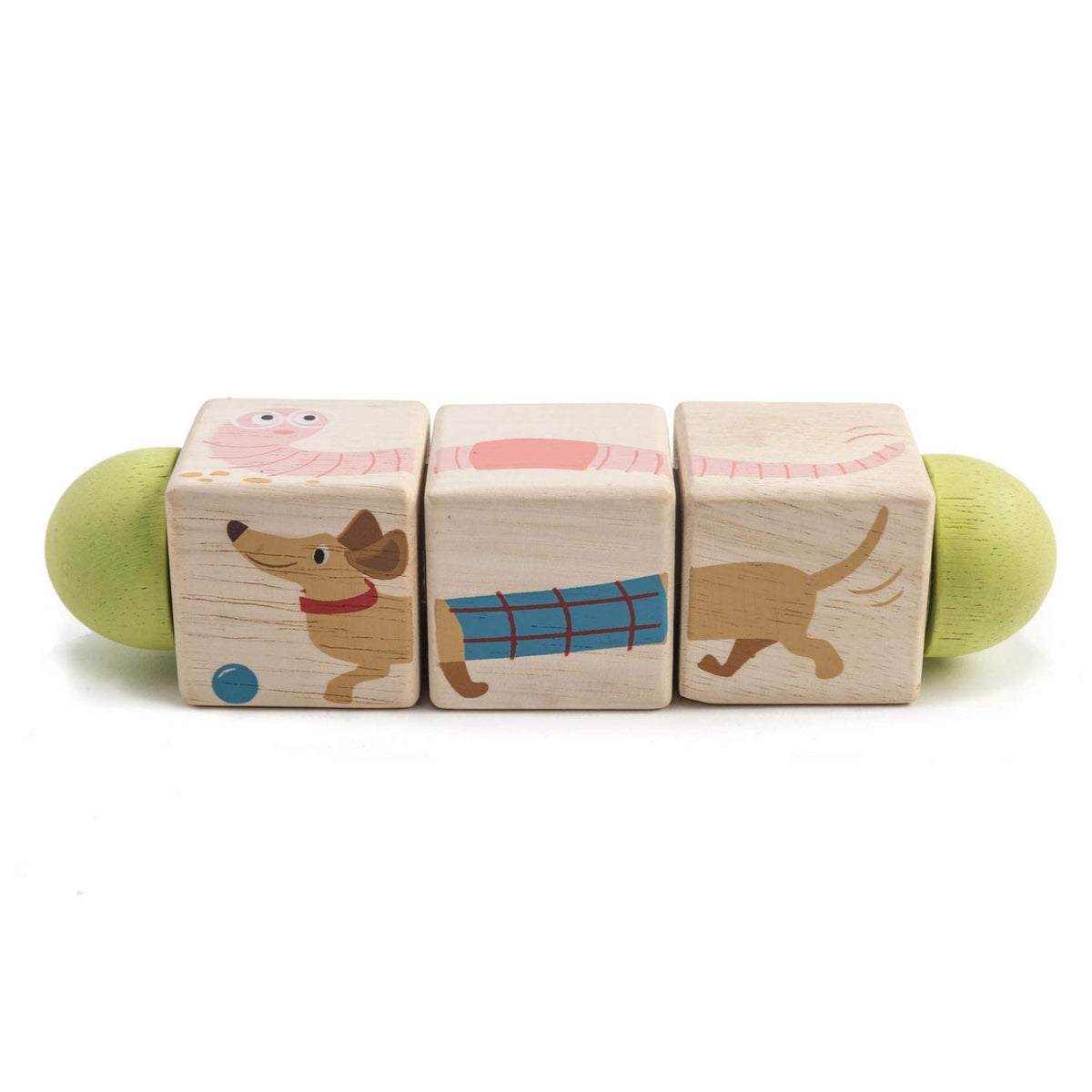 Tender Leaf Toys - Educational Twisting Toy - My First Baby Wooden Puzzle Game - Early Learning to Develop Strategic Thinking and Fine Motor Skills