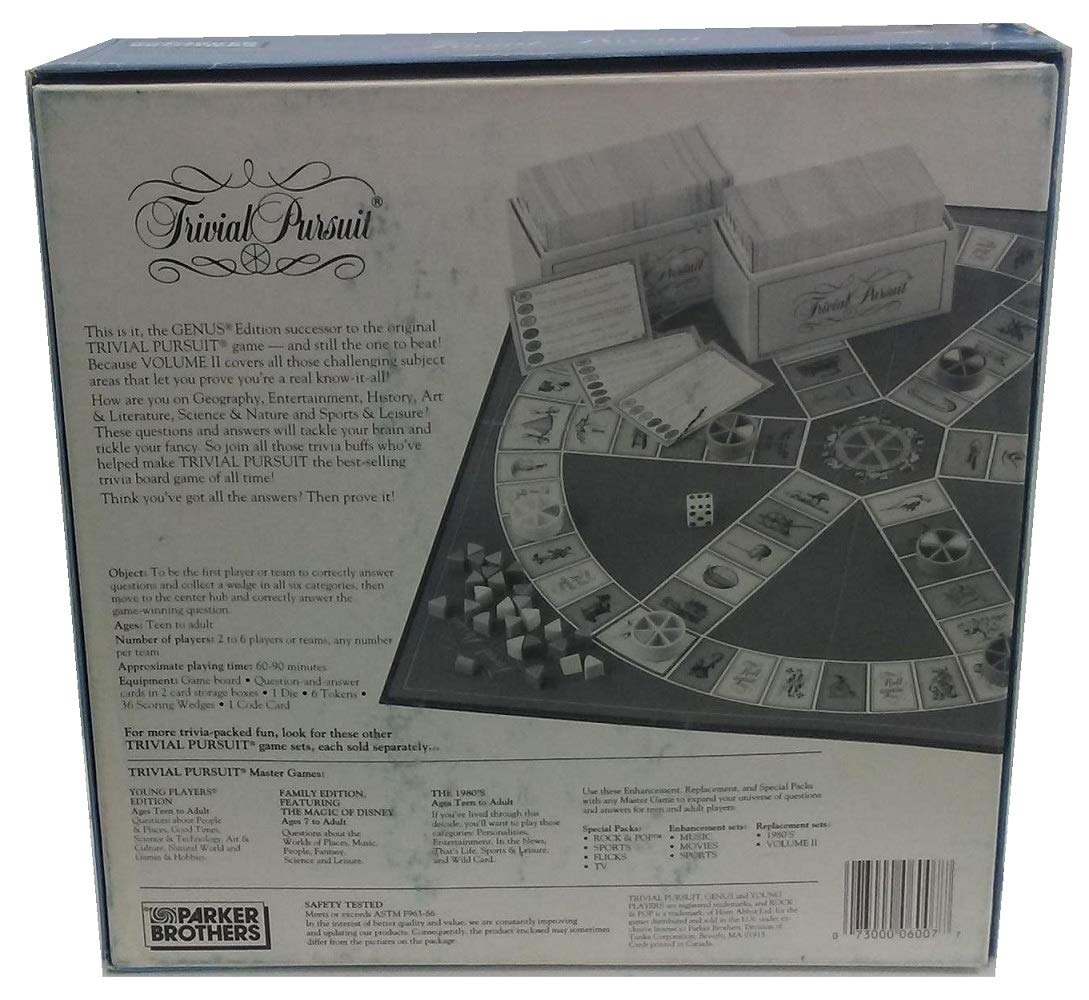 Trivial Pursuit Volume II - A Genus Edition, Master Game