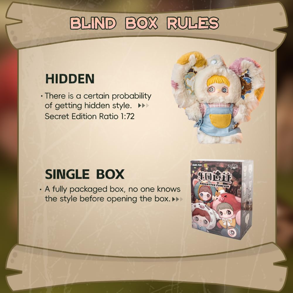 Plush Blind Box Doll Collectible Toy for Birthday Gift (Single Box)