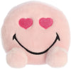 Aurora® Colorful SmileyWorld® Palm Pals™ Heart Eyes Stuffed Animal - Eye-Catching Designs - Whimsical Cuteness - Pink 5 Inches