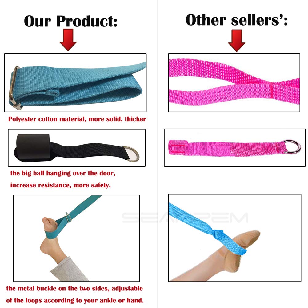 Price Xes Leg Stretcher Ballet Stretch Band, Easy Install on Door Flexibility Stretching Leg Strap - Great for Ballet Dance Gymnastics or Any Sport