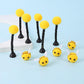 ArrErr 8 Pack Wool Felt Bees with Bee Tentacle Antenna 1 Inch Plush Bee Decor for Bees Tentacle Headbands Gender Reveal Party Baby Shower Themed Event