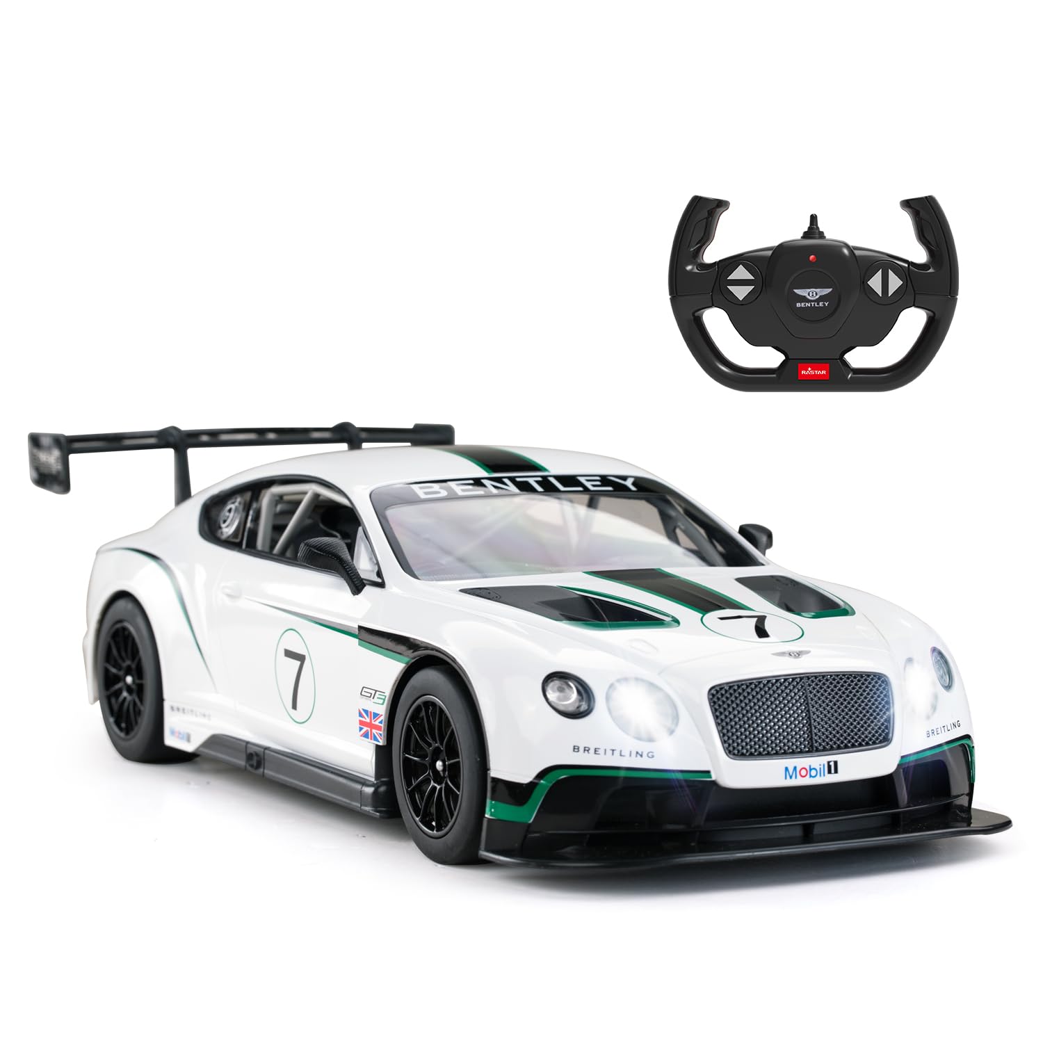 RASTAR RC Cars 1/14 Bentley Continental GT3 Model Toy Vehicles Racing Cars Bentley Remote Control Car for Kids Adults, 2.4G