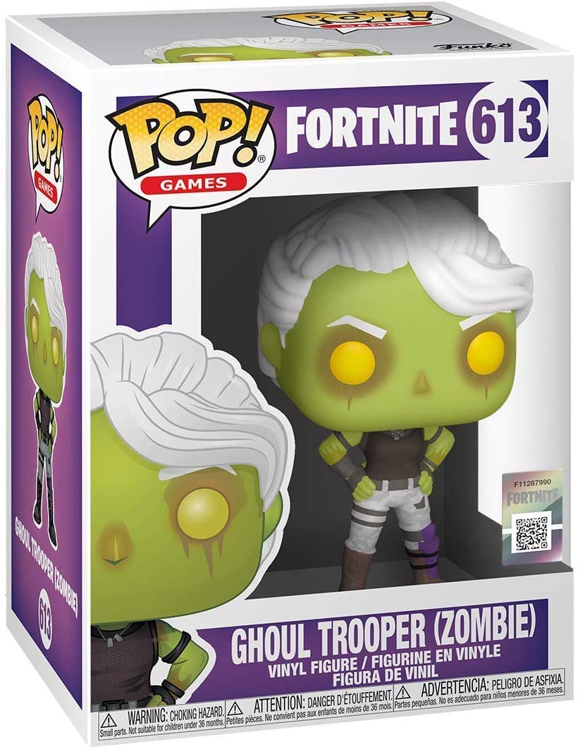 Funko Pop! Games: Fortnite - Ghoul Trooper (Zombie) Vinyl Figure (Bundled with Pop Box Protector Case)