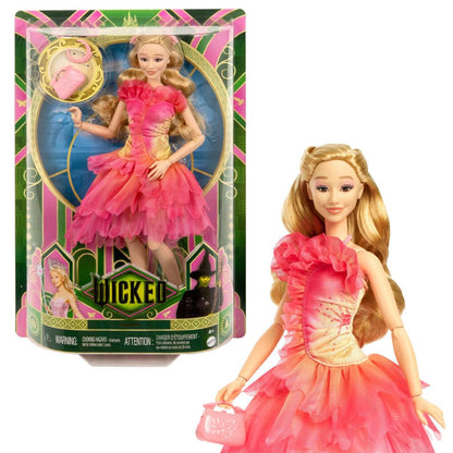 Mattel Universal Wicked Glinda Fashion Doll & Accessories with Blonde Hair, Poseable & Removable Ballroom Look