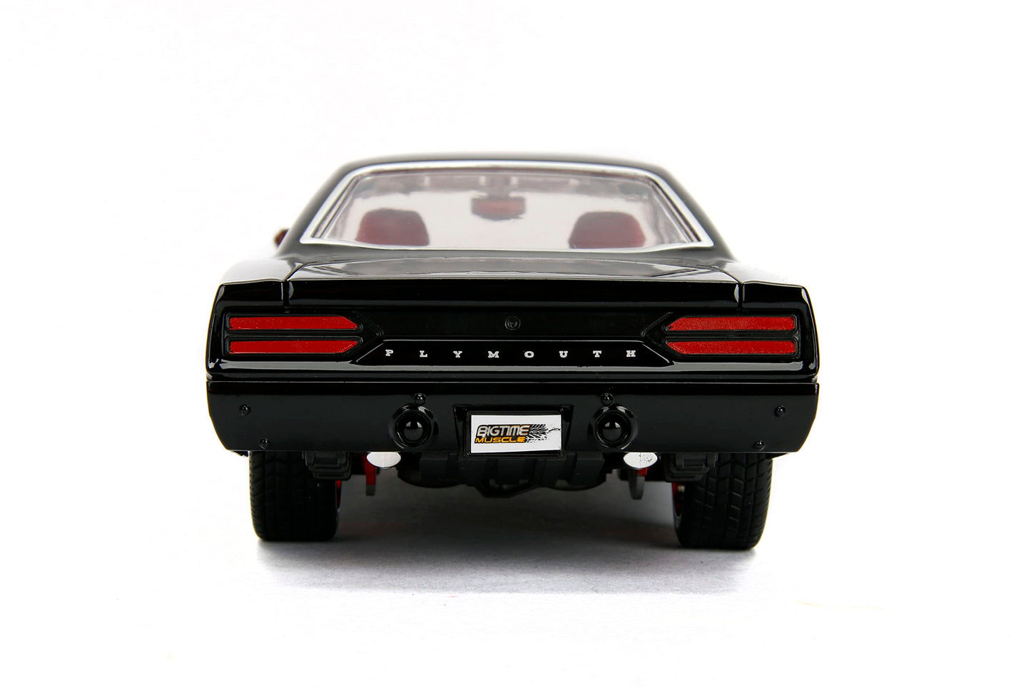 Jada Big Time Muscle 1:24 1970 Plymouth Road Runner Die-Cast Car, Toys for Kids and Adults (Black)