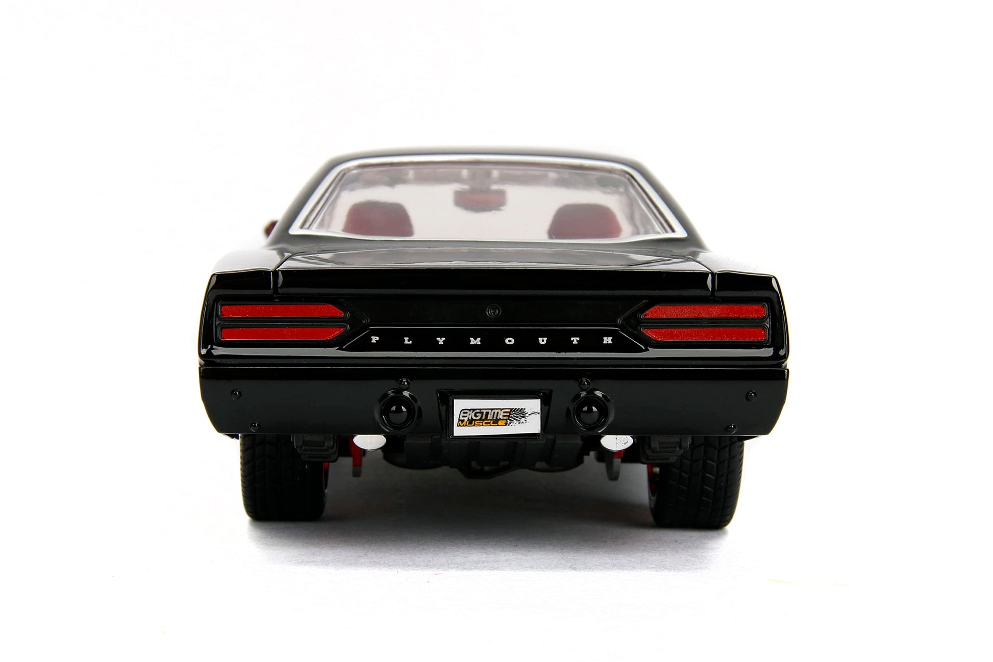 Jada Big Time Muscle 1:24 1970 Plymouth Road Runner Die-Cast Car, Toys for Kids and Adults (Black)