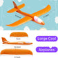 Tivcck 4 Pack LED Light Airplane Toys,17.5" Large Throwing Foam Plane,LED Foam Glider Planes,2 Flight Mode Glider Planes,Airplane Flying Toys for Kids