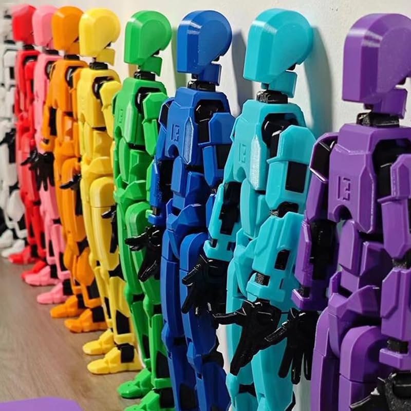 DANONI Titan 13 Action Figure, Lucky Robot Action Figures,Creative 3D Printed Action Figure,Multi Jointed Action Figures Desktop Decorations for Kids