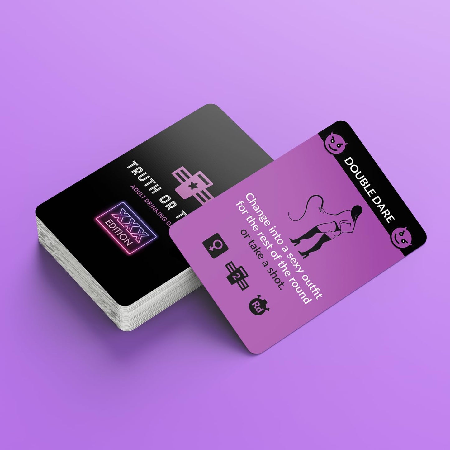 Truth or Toast Extra Spicy Edition | Romantic Playing Card Game for Date Nights, Couples + Wild Parties w/ 75+ Cards & Challenges