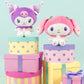 My Melody™ 50th & Kuromi™ 20th Anniversaries 8-Inch Plush 2-Pack - Officially Licensed Sanrio Product by Jazwares - Ages 6+