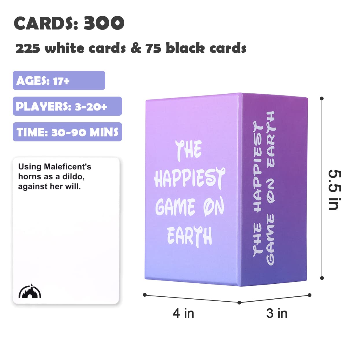 malygame The Happiest Game ON Earth Card Games for Adults and Family, Party Games for Game Night