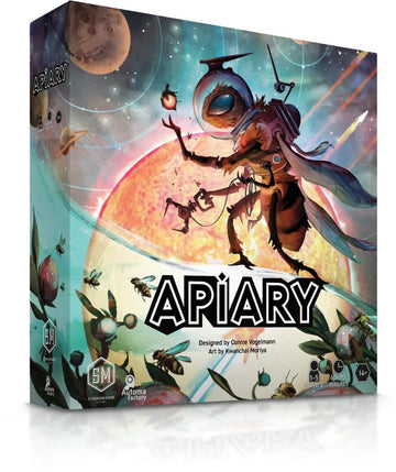 Stonemaier Games: Apiary (Base Game) by Connie Vogelmann | A Strategy Board Game About Hyper Intelligent Bees in Space | Build Your Hive, Explore