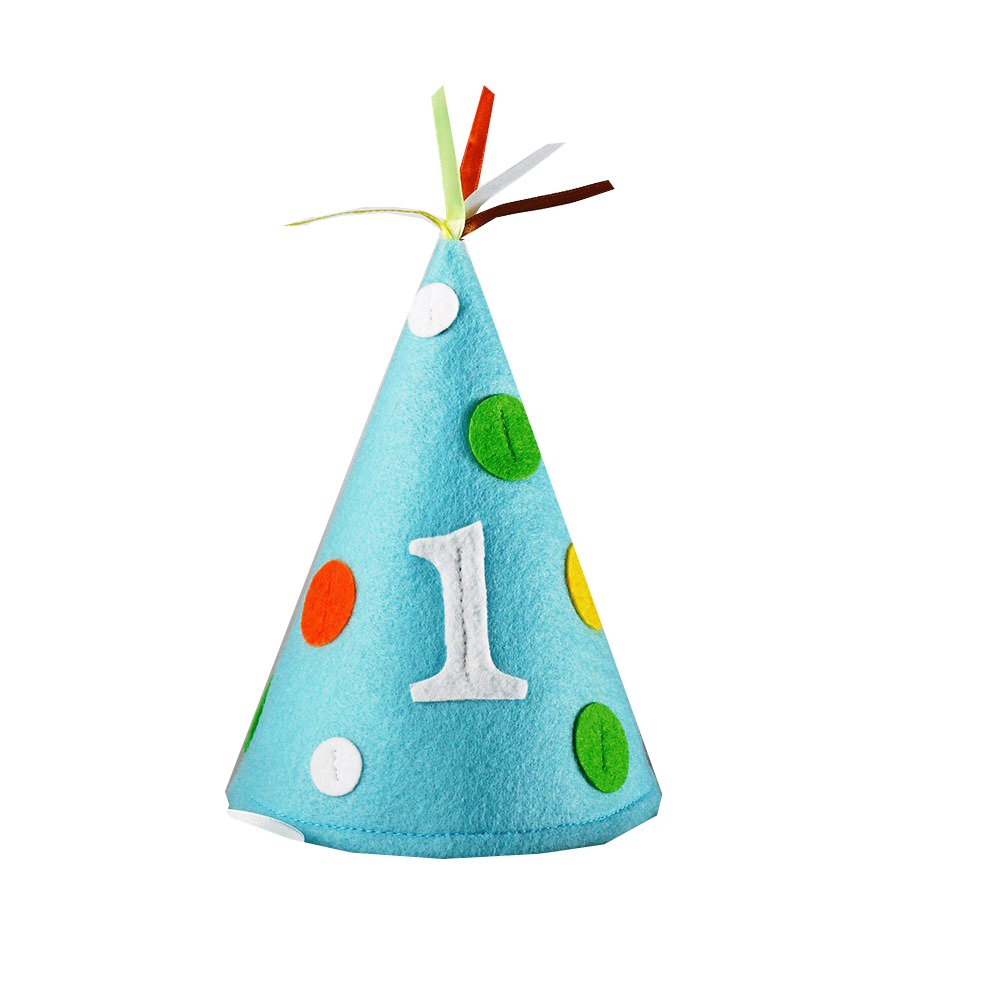 Creative Converting Sweet at One Boys Felt Party Hat, Child Size, Multicolor, 7" (209100)
