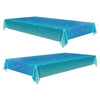 HOME & HOOPLA Under Water Bubbles Paper Table Cover for Beach and Pool Parties, Mermaid, Narwhal, and Ocean Themed Parties, 54" x 102" (2 Pack)
