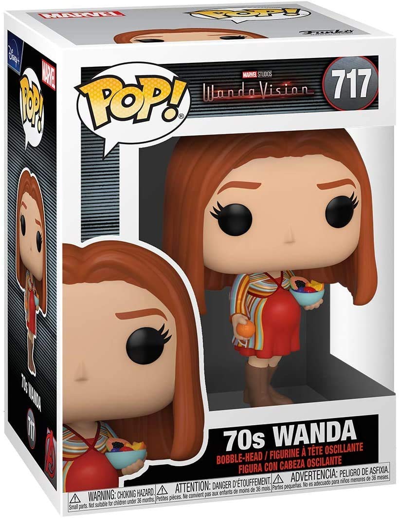 Funko Wanda 70's Pop #717 Pop TV: Wanda Vision Vinyl Figure (Bundled with EcoTek Protector to Protect Display Box)