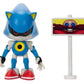 JAKKS Pacific Sonic The Hedgehog Figure Metal Sonic w/Dr. Eggman Goal Post 4" Figure