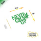 Green Glitter Never Grow Up Banner Never Grow Up Cake Topper for P Pan Neverland Birthday Party Decorations (Green)