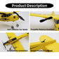 Tsiodot 2.4GHz RC Airplane Glider - 2CH Ready-to-use Foam Airplane Toy, Easy Flying Toy Beginners for Kids and Boys(Yellow)