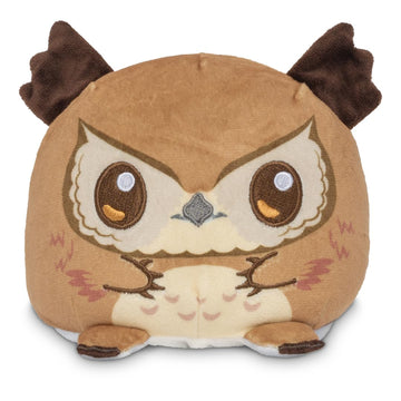 TeeTurtle Reversible Dungeons and Dragons Owlbear 4-Inch Two-Sided Flip Plush Toy with Embroidered Details - Cute Mini Collectible Plush for Kids