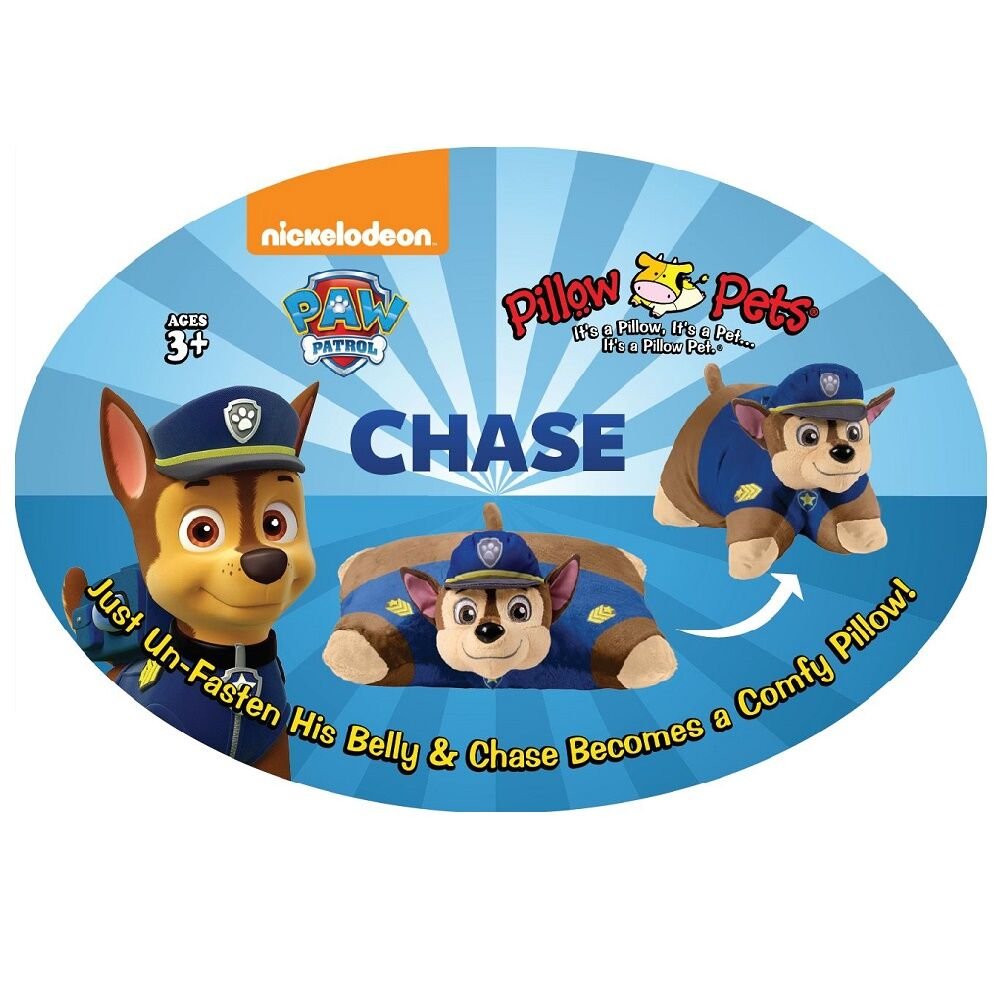 Pillow Pets Nickelodeon Paw Patrol Chase, 16" Plush Toy