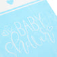 Blue Hearts "Baby Shower" Rectangular Plastic Table Cover 54" x 84" (1 Pc) - Charming & Elegant Party Decor for Your Celebration