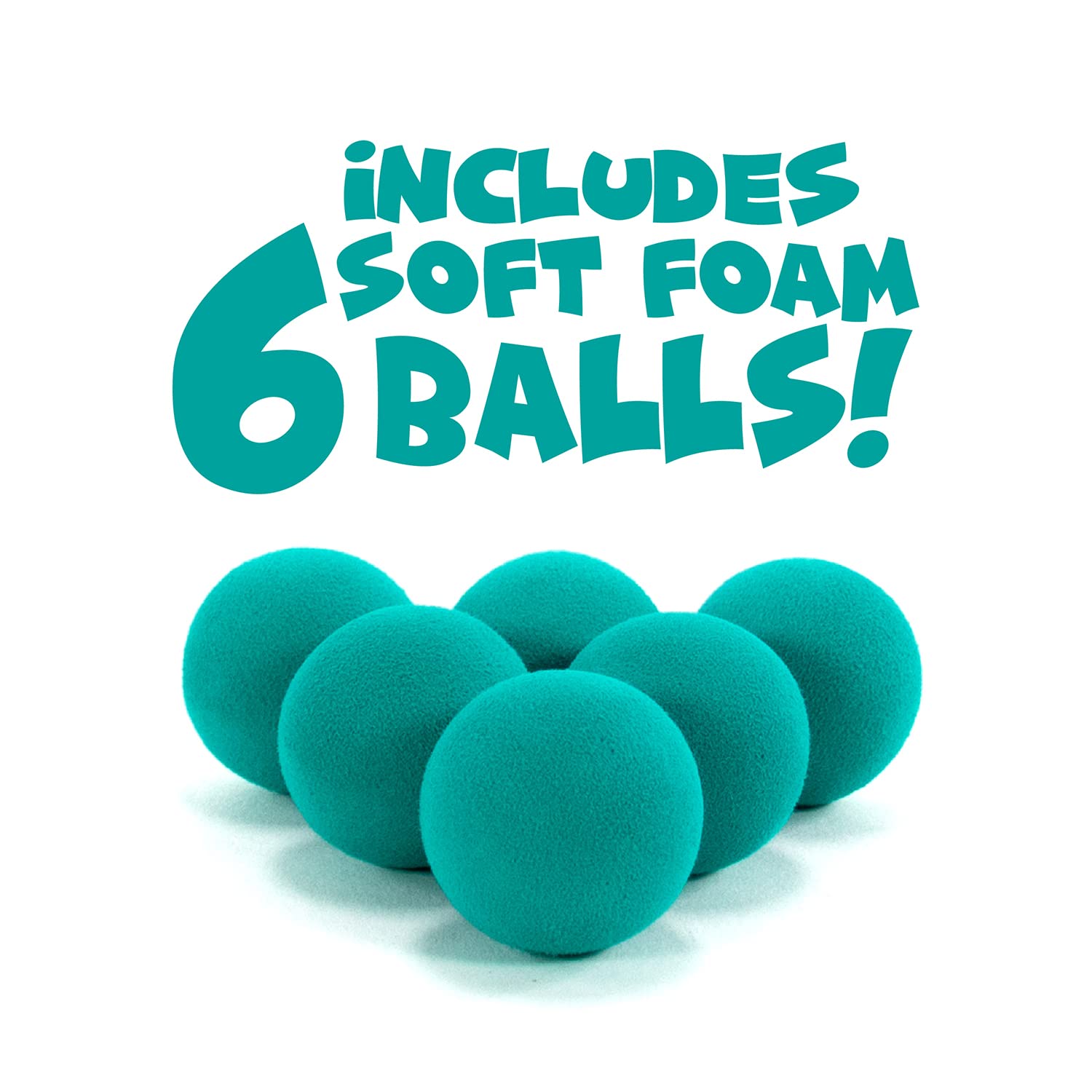 Hog Wild Axolotl Ball Popper Toy - Includes 4 Soft Foam Balls - Squeeze to Pop Air Powered Balls Up to 20 Feet - Launcher Safe for Indoor/Outdoor Play