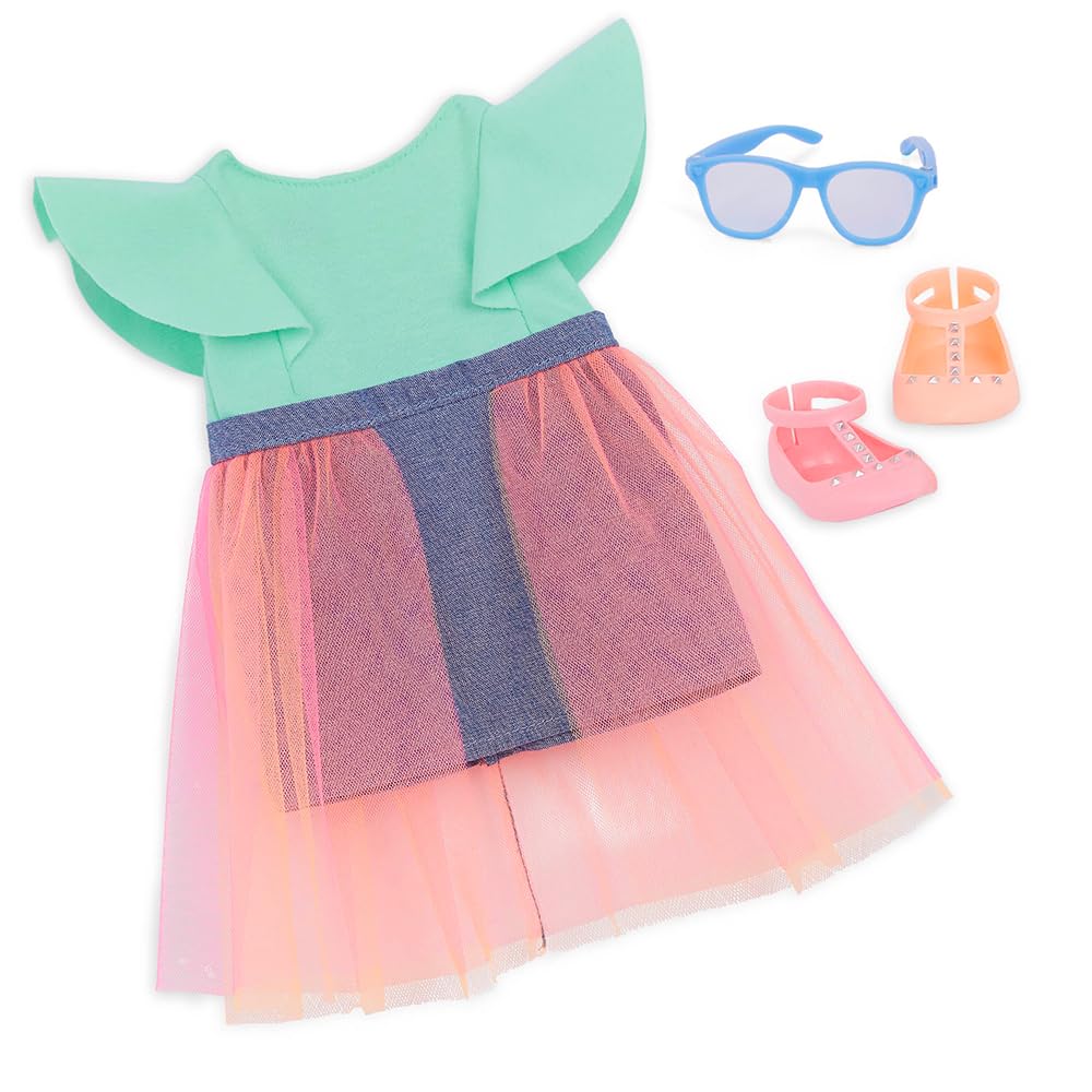 Our Generation Doll W/Denim & Tulle Skirt Outfit, Lisa