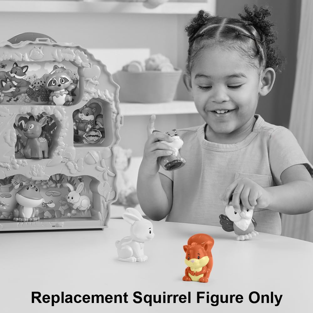 Fisher-Price Replacement Part Little People Dollhouse Forest Playset HWB29 - Replacement Orange Squirrel Figure