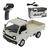 Keetopteep D12Mini Kei Truck RC Car, 1/16 2.4Ghz Remote Control Rock Crawler Off Road Truck with Brushed Motor, LED Headlights, Middle Engine Rear
