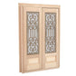 Doll Door, 1:12 Dollhouse Furniture Miniature DIY Hollow Wooden Door Set Wood Exterior Door Excellent Furniture Model