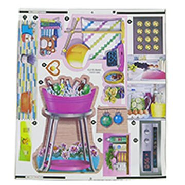 Barbi Replacement Stickers for Barbie Malibu House Playset - FXG57 - Replacement Labels, Multicolor