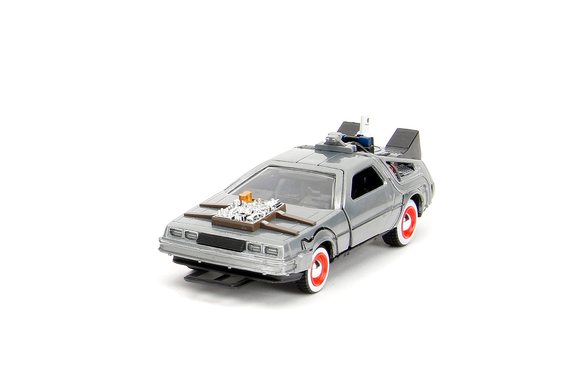 Jada Back to The Future 1:32 Time Machine 3-Pack Die-Cast Cars, Toys for Kids and Adults