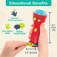 B. toys Light Me to The Moon Flashlight, 2 Image Reels, Red, 3-Piece Set