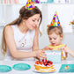 Teal Birthday Decorations Tableware Set, Teal Paper Plates for 25 Guest