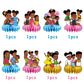 8Pcs Gracies Table Centerpiece Birthday Party Supplies Double Side Table Decorations for Kids Party Decorations
