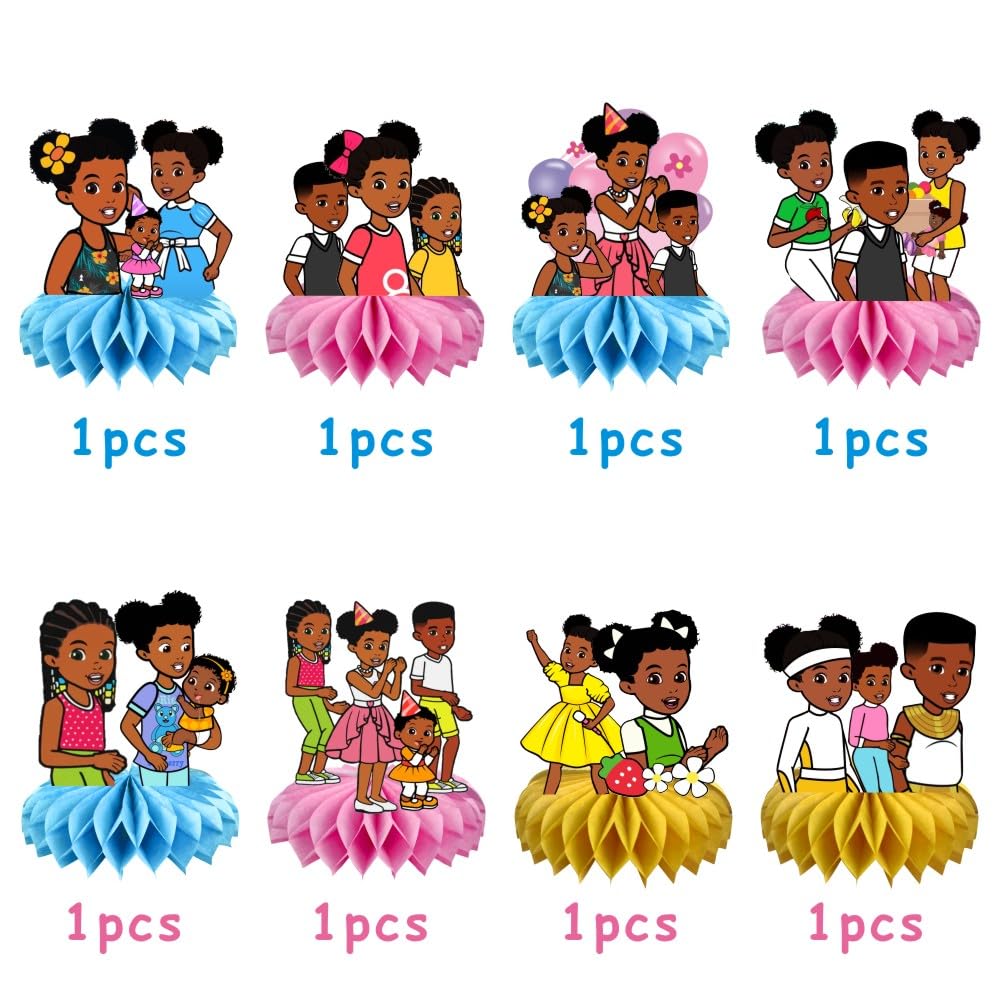 8Pcs Gracies Table Centerpiece Birthday Party Supplies Double Side Table Decorations for Kids Party Decorations
