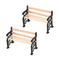 1/24 Scale Miniature Park Bench,Realistic Dollhouse Furniture for Train Scenery, DIY Miniature Displays and Architectural Models,1.9x0.9x1.3 Inches