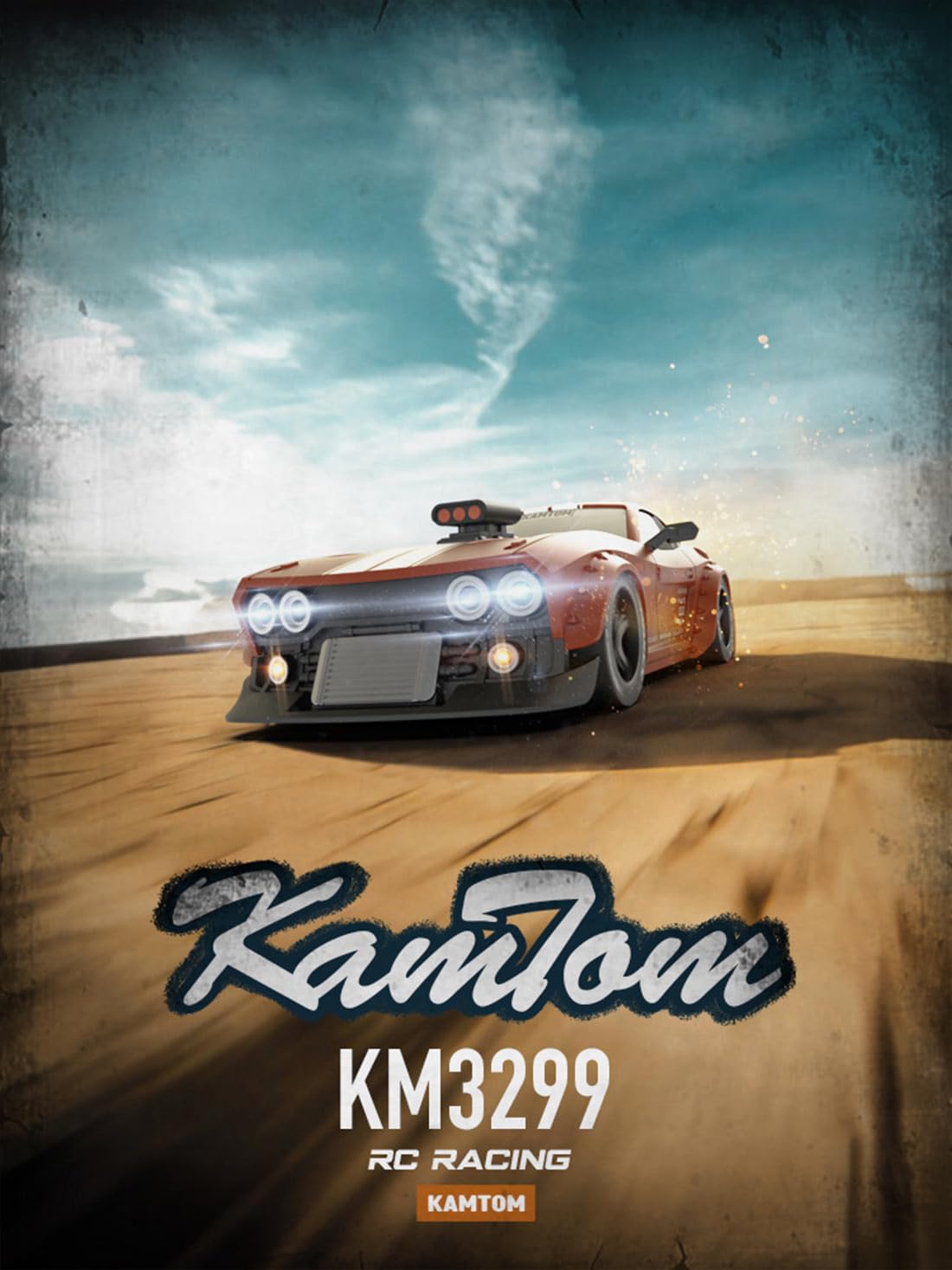 Keetopteep Remote Control Car RC Drift Car, KM3299 1:32 4WD RC Cars Vehicle with ESP Gyro, LED Headlights Drift Wheel, High Speed Racing RC Vehicle